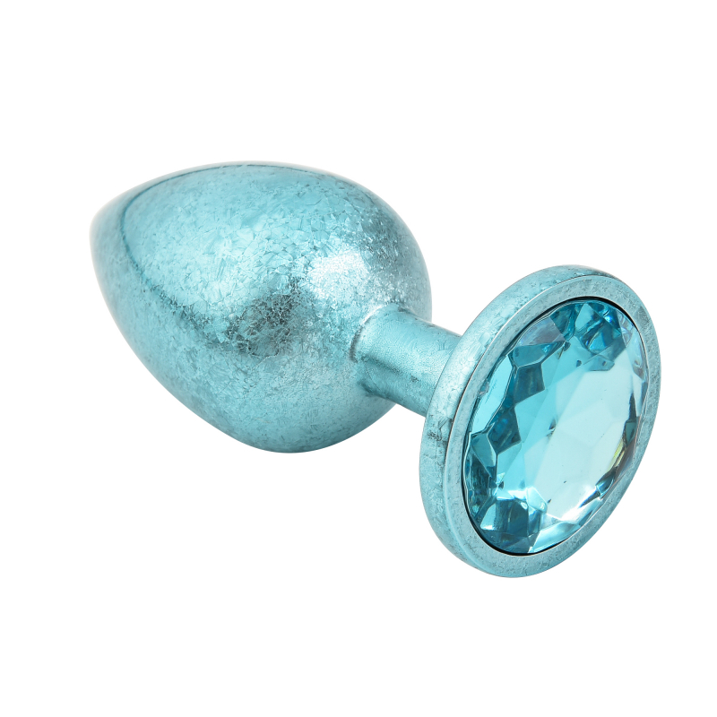 Пробка с голубым кристаллом "Kanikule" голубая, M 