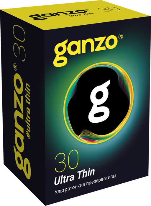 Презервативы "Ganzo Ultra Thin" ультратонкие, 30шт 